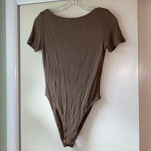 MaxMara Bronze Ribbed Bodysuit